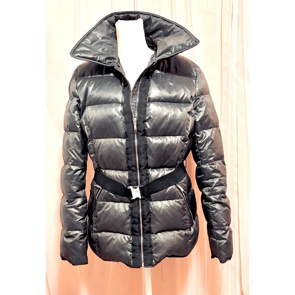 Women’s Quilt Puffer Jacket Dark Gray Laundry by Sheli Segal Size- Large
